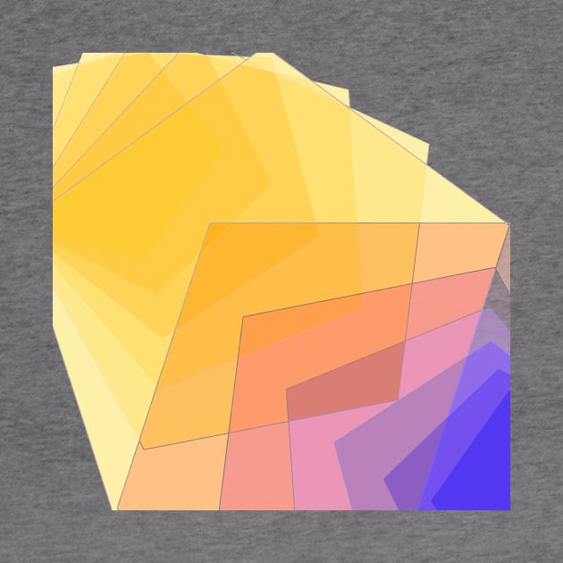 Geometric pattern yellow purple modern by carolsalazar